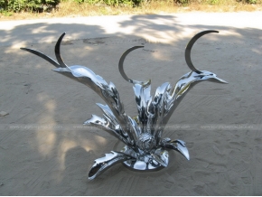 нержавеющая сталь артишоки цветок скульптура крытая скульптура